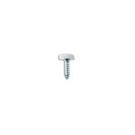 CONNECT Number Plate Screws - White Polytop - 4.8mm x 18.0mm - Pack Of 100