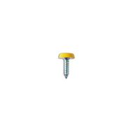CONNECT Number Plate Screws - Yellow Polytop - 4.8mm x 18.0mm - Pack Of 100