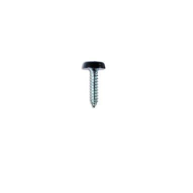 CONNECT Number Plate Screws - Black Polytop - 4.8mm x 24.0mm - Pack Of 100