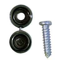 PEARL CONSUMABLES Number Plate Caps & Screws - Black - Pack of 50