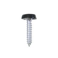 PEARL CONSUMABLES Number Plate Plastic Top Screws - Black - Pack Of 50