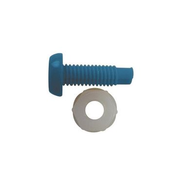 WOT-NOTS Number Plate Plastic Nut & Screw - Blue - Pack Of 2