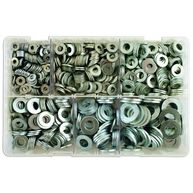 CONNECT Zinc Plated Washers - Table 3 Flat - Assorted - Box Qty 800