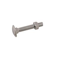 CONNECT Coach Bolts & Nuts - 6mm x 75mm - Pack Of 100 Pairs