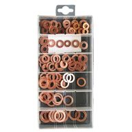 PEARL CONSUMABLES Copper Washers - Assorted - Pack Of 100