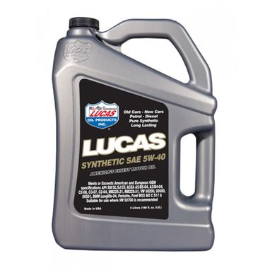 LUCAS OIL Fully Synthetic 5W40 Motor Oil 5 Litres