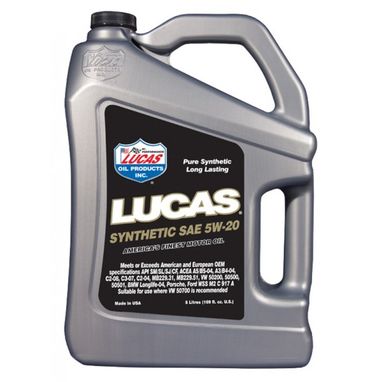 LUCAS OIL 5W20 Synthetic Motor Oil - 5 Litre