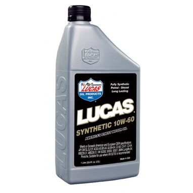 LUCAS OIL 10W60 Fully Synthetic Motor Oil - 1 Litre
