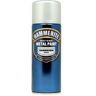 HAMMERITE Direct To Rust Metal Paint - Hammered White - 400ml