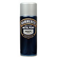 HAMMERITE Direct To Rust Metal Paint - Smooth Silver - 400ml