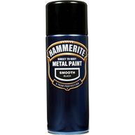 HAMMERITE Direct To Rust Metal Paint - Smooth Black - 400ml