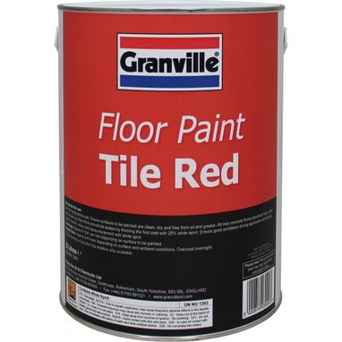GRANVILLE Tile Red Floor Paint - 5 litre