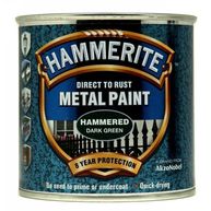 HAMMERITE Direct To Rust Metal Paint - Hammered Dark Green - 250ml