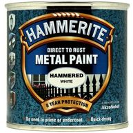 HAMMERITE Direct To Rust Metal Paint - Hammered White - 250ml