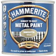 HAMMERITE Direct To Rust Metal Paint - Smooth Gold - 250ml