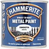 HAMMERITE Direct To Rust Metal Paint - Smooth White - 250ml