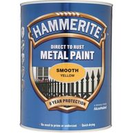 HAMMERITE Direct To Rust Metal Paint - Smooth Yellow - 5 Litre