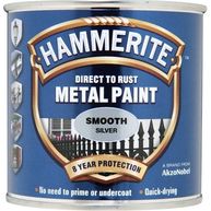 HAMMERITE Direct To Rust Metal Paint - Smooth Silver - 250ml