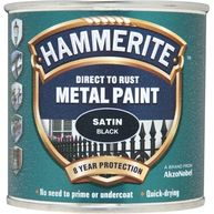 HAMMERITE Direct To Rust Metal Paint - Satin Black - 250ml