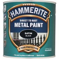 HAMMERITE Direct To Rust Metal Paint- Satin Black - 2.5 Litre
