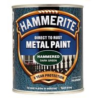 HAMMERITE Direct To Rust Metal Paint - Hammered Dark Green - 750ml
