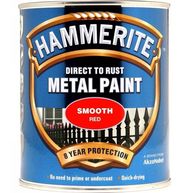 HAMMERITE Direct To Rust Metal Paint - Smooth Red - 750ml