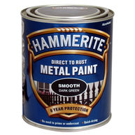 HAMMERITE Direct To Rust Metal Paint - Smooth Dark Green - 750ml
