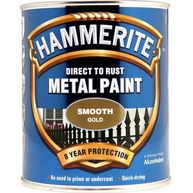HAMMERITE Direct To Rust Metal Paint - Smooth Gold - 750ml