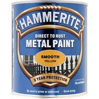 HAMMERITE Direct To Rust Metal Paint - Smooth Yellow - 750ml