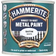 HAMMERITE Direct To Rust Metal Paint - Satin White - 250ml