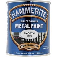 HAMMERITE Direct To Rust Metal Paint - Smooth White - 750ml