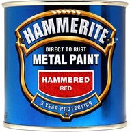 HAMMERITE Direct To Rust Metal Paint - Hammered Red - 250ml