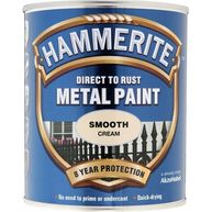 HAMMERITE Direct To Rust Metal Paint - Smooth Cream - 750ml