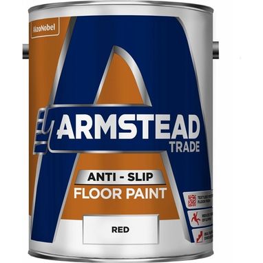 ARMSTEAD Anti Slip Floor Paint - Red - 5 Litre