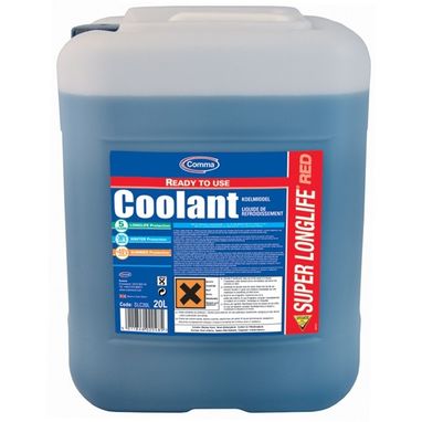COMMA Super Longlife Red Ready To Use Coolant 20Ltr