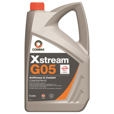 COMMA Xstream G05 Heavy Duty Antifreeze & Coolant - Concentrated - 5 Litre