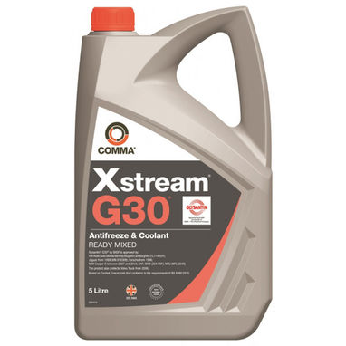 COMMA Xstream G30 Antifreeze & Coolant - Ready To Use - 5 Litre