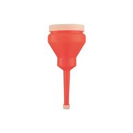 LASER Funnel With End Cap & Lid - Red - 80mm