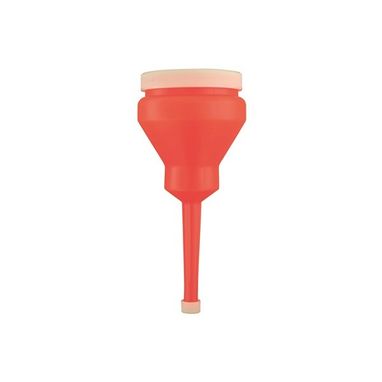 LASER Funnel With End Cap & Lid - Red - 80mm