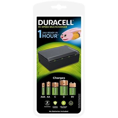 DURACELL Hi-Speed Universal Multi-Battery Charger - AA, AAA, C, D & 9V