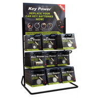 KEYPOWER Coin Cell Battery 9 Hook Display Stand