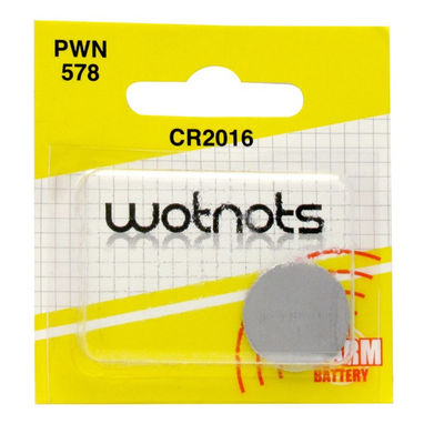 WOT-NOTS Coin Cell Battery CR2016 - Lithium 3V