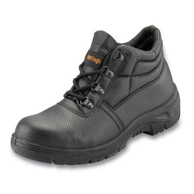 WORKTOUGH Safety Chukka Boots (Steel Midsole) - Black - UK 6