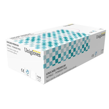 UNICARE Premium Nitrile Powder Free Gloves - Large