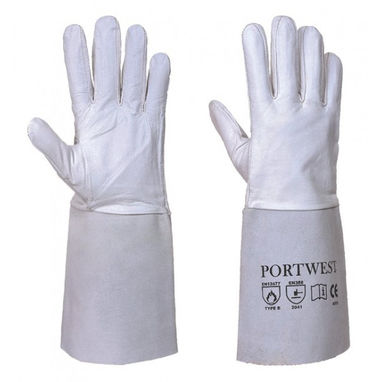 PORTWEST Premium Tig Welding Gauntlets - Grey - X Large