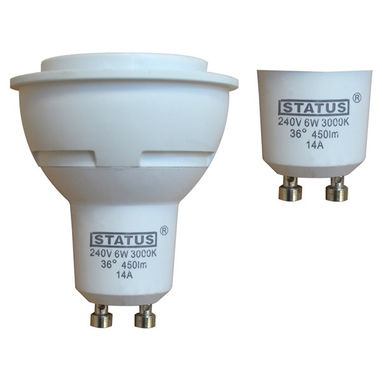 STATUS LED GU10 Bulb - 6W - 450 Lumen