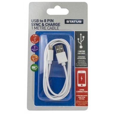 STATUS USB to 8 Pin Sync & Charge Cable