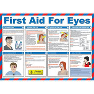 SAFETY FIRST AID First Aid For Eyes Poster - 59cm x 42cm