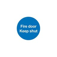 SIGNS & LABELS Fire Door Keep Shut Sign - Self Adhesive Vinyl - 100mm x 100mm