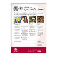 HSE HSE Health & Safety Law Poster - A3